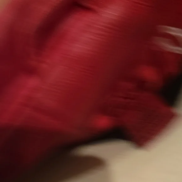 Elegant Red Blazer with Embellished Detail - Picture 5 of 9